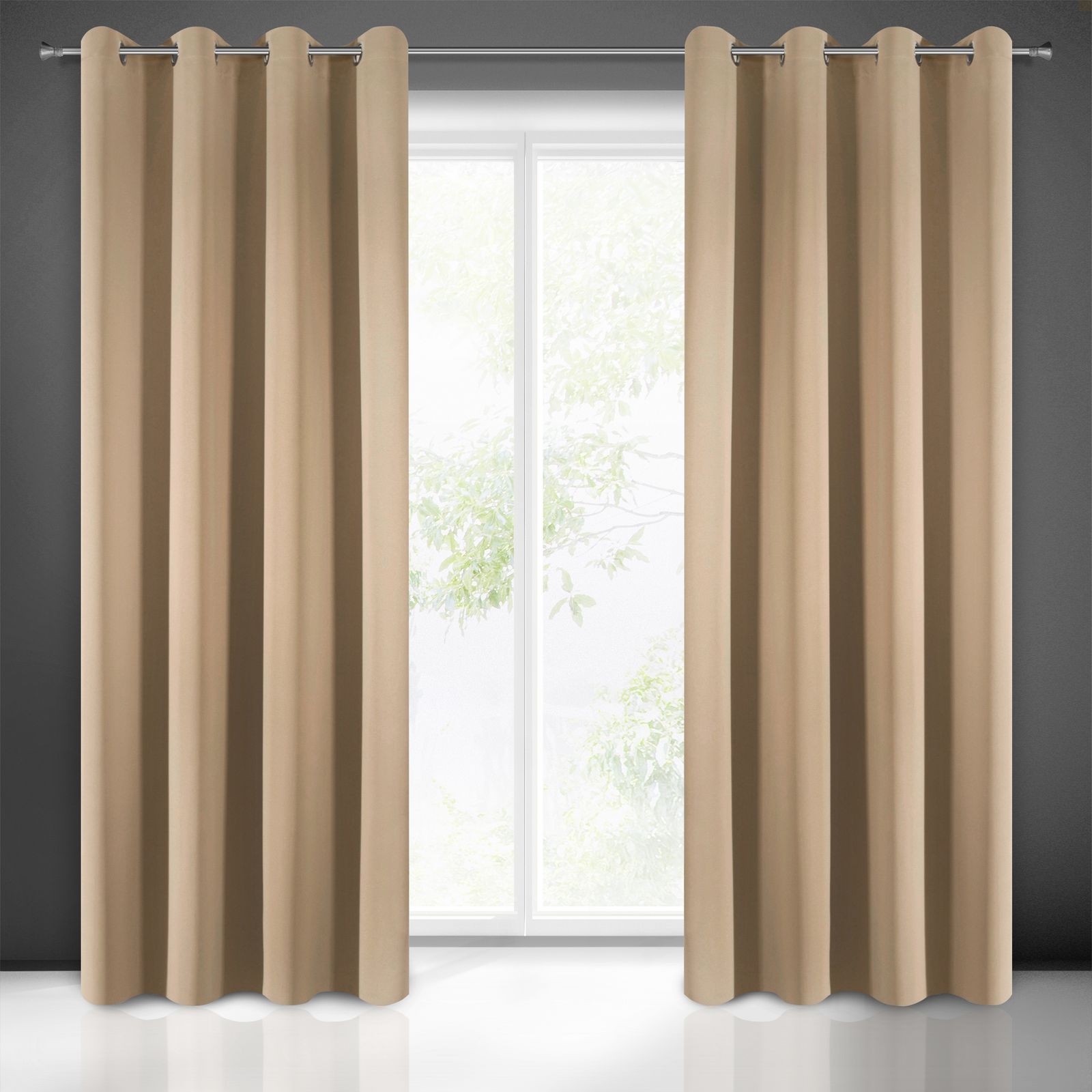 Naktinė BLACKOUT užuolaida BEIGE 135×250