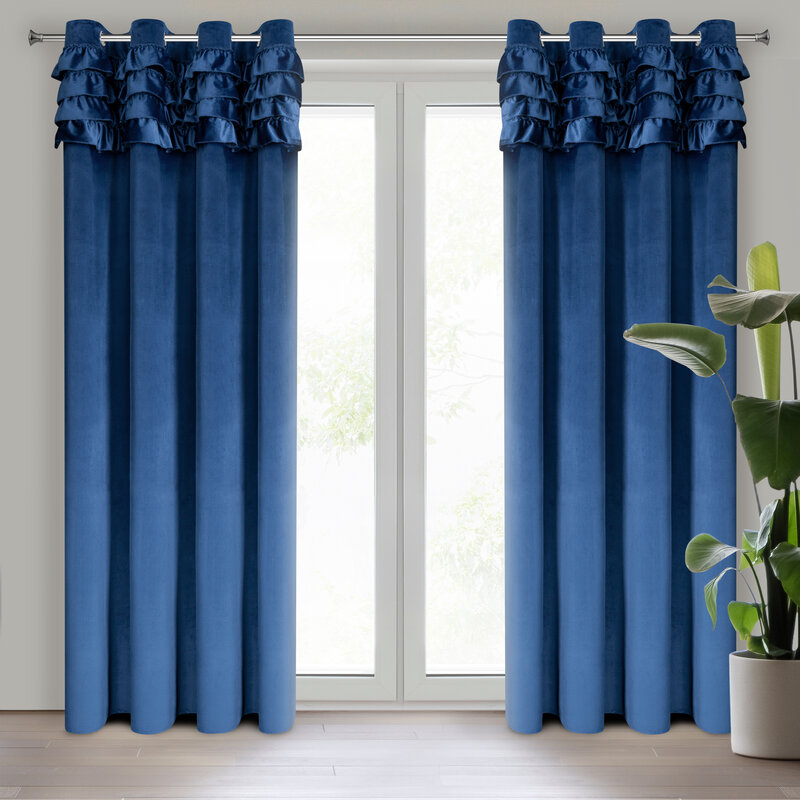 Aksominė naktinė užuolaida “Erin” 140X250 royal blue